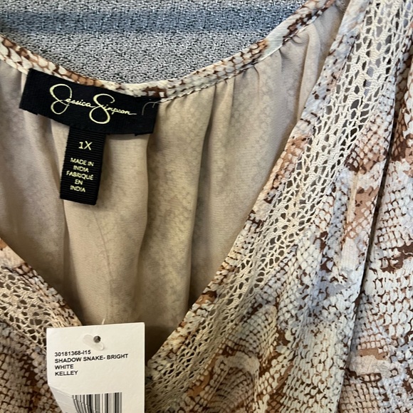 Jessica Simpson full length snake print dress new tags attached size 1X - Picture 9 of 15